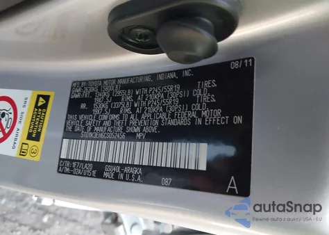 2012 Toyota Highlander Limited V6 from USA, damaged, VIN 5TDYK3EH6CS052456